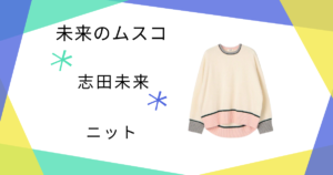 【未来のムスコ】志田未来（汐川未来）さん着用のニットのブランドはMACPHEE（マカフィー）