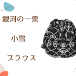 【銀河の一票】小雪（星野桃花）さん着用ブラウスのブランドはUNITED ARROWS